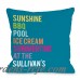One Bella Casa Personalized Summertime At The Family Throw Pillow HMW9562